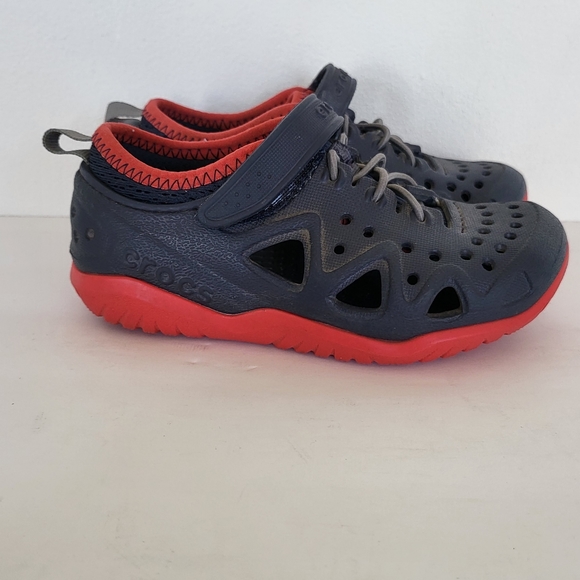 Crocs Iconic Comfort water shoes hook and loop Boys 10 - Picture 5 of 9